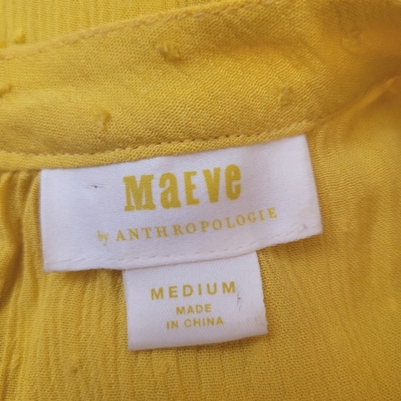 Anthropologie Maeve Lola Ruffle Swiss Dot Tank Top - Picture 9 of 9